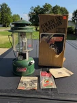 Vintage Coleman 220k Lantern 10/80 W/ Box Papers Mantles Kmart Nos Era. Fixed Price $89.99.