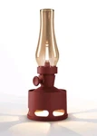 Old Days Led Portable Lamp Usb Rechargeable, Red + Honey Glass Desk New!. Fixed Price $19.95.