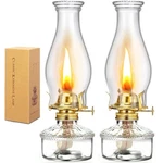 Weershun 2 Pieces Oil Lamps For Indoor Use Hurricane Lamp Kerosene Lantern Vi.... Fixed Price $58.88.