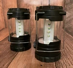 2 - Portable Indoor/outdoor Led Camping Lanterns Battery Operated. Fixed Price $11.00.
