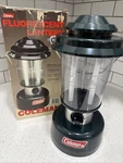 Vintage Coleman 5355 Fluorescent Lantern Green Battery Power (adapter Not Inc.). Fixed Price $28.99.