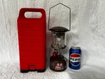 1984 Vintage Brown Coleman Peak 1 #222 Small Backpacking Camping Lantern & Case. Fixed Price $75.00.