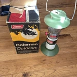 Nice Vintage Coleman 5107 -708 Single Mantle Propane Lantern In Box Display. Fixed Price $74.99.