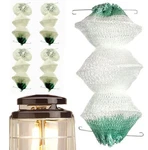 4 Pack Lantern Mantles For Gas Lamp 3layer Type Accordion Shape With 2 Install C. Fixed Price $15.40.